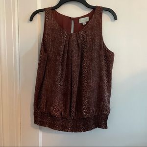 Veronica M faux snake print top